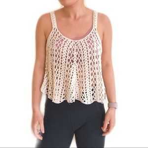 Forever 21 Fishnet Crop Top (S)